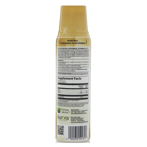 Aurora Liposomalna Witamina D3 3000 IU 160 ml na Arena.pl