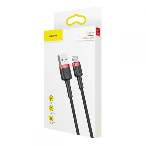 BASEUS CAFULE TYPE-C CABLE 200CM RED/BLACK na Arena.pl