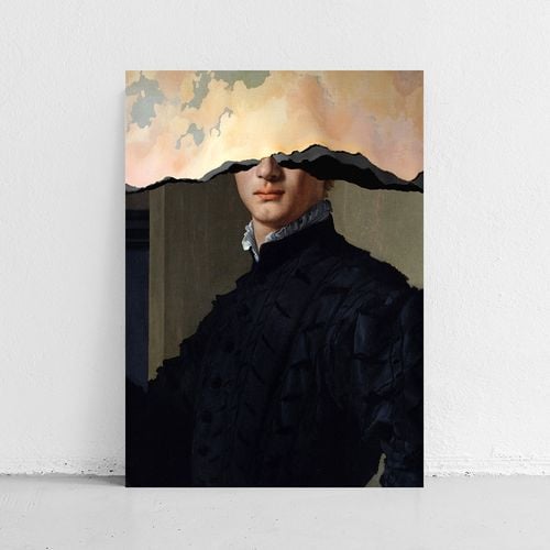 Obraz na płótnie rozerwany portret 50x70 cm na Arena.pl