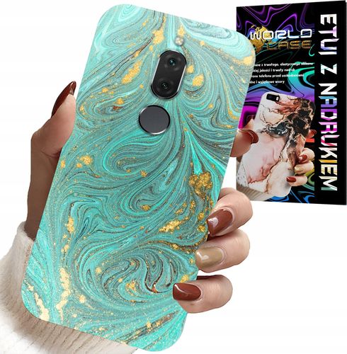 ETUI DO HUAWEI MATE 10 LITE - MARMURKOWE WZORY + SZKŁO HARTOWANE na Arena.pl