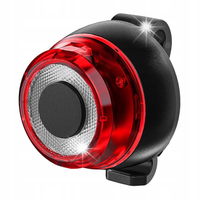 Lampka rowerowa PREMIUM LED TYŁ akumulator USB-C Automatyczne światło STOP