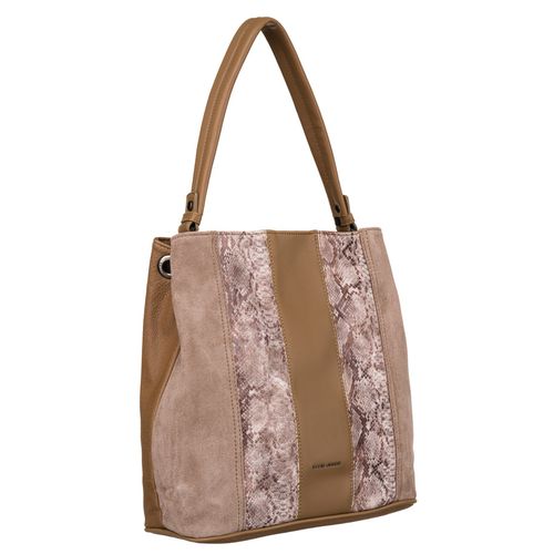 torebka damska ze skóry ekologicznej z wężowym wzorem - david jones na Arena.pl