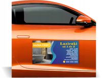 Magnes na samochód reklama magnetyczna 60x30 cm ŁAZIENKI PŁYTKI GŁADZIE