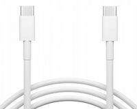 MOCNY SZYBKI KABEL USB 2X TYP-C / TYP-C 80W 1M USB 3.0 PD BIAŁY OBUSTRONNY