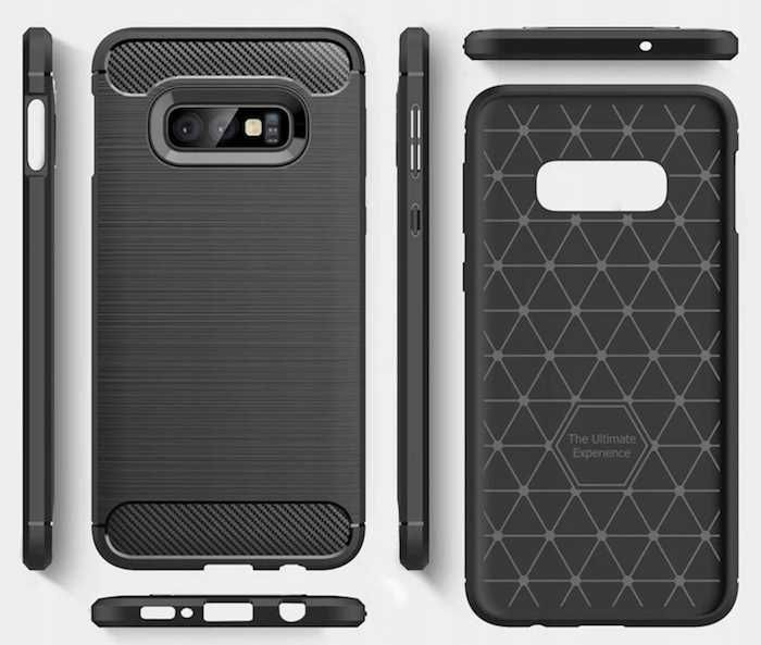 Spacecase Carbon Galaxy S10E Czarny zdjęcie 3