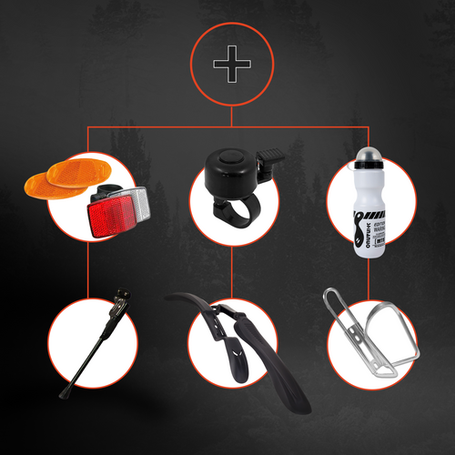 Rower Górski MTB MalTrack Target BLUE-ORANGE 26" na Arena.pl