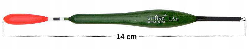 Spławik Przelotowy z BALSY SHARK Perfekt Hunter 1,5 g / 14 cm zdjęcie 2