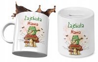 Dla Mamy Zestaw Kubek + Skarbonka Prezent Z Nadrukiem Ze Zdjęciem