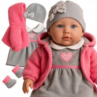 Lalka bobas mówi śpiewa uczy 2 języki interaktywna córeczka 32cm 2L+