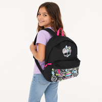 Plecak szkolny młodzieżowy czarny kolorowy wzór 39 × 29 × 9 cm Monster High