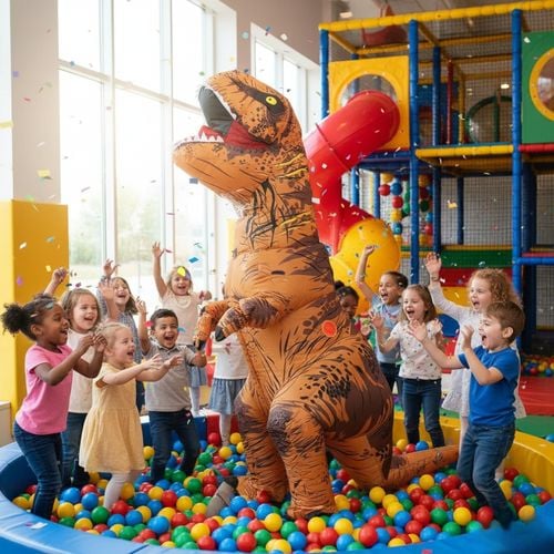 Przebranie dmuchany T-rex na Arena.pl