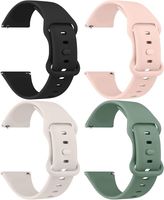 Paski silikonowe do zegarka AK 4 szt. 20/22 mm z szybką wymianą