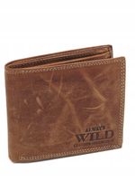 Elegancki portfel męski skóra naturalna N992-P-CHM / 1065 Cognac