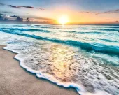 Malowanie po numerach - 40x50cm Zachód słońca