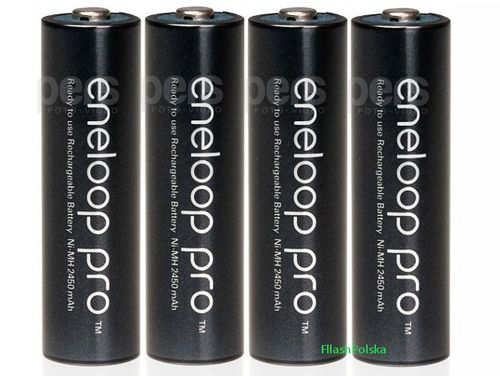 4x PANASONIC ENELOOP PRO 2550 mAh R6 AA JAPAN na Arena.pl