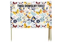 PARAWAN PLAŻOWY Motyle z indywidualnym napisem 8 PANELI 56.8