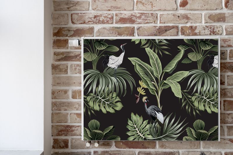 OSŁONA MAGNETYCZNA Na Kaloryfer Liście Tropikalne Ptaki 100cm x 60cm zdjęcie 6