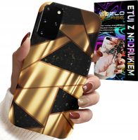 ETUI DO SAMSUNG GALAXY S20 PLUS - ZŁOTE ELEGANCKIE WZORY + FOLIA HYDRO