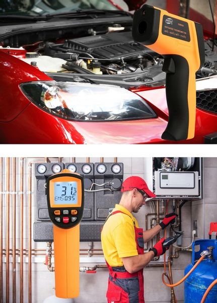 PIROMETR TERMOMETR BEZKONTAKTOWY LASEROWY BEZDOTYKOWY PODCZERWIEŃ -50 +950 zdjęcie 10