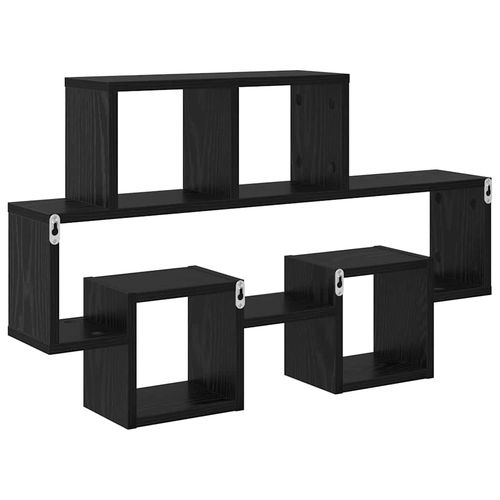 Półka ścienna z półką Czarny dąb 82 x 15 x 51 cm na Arena.pl