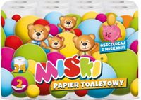 papier toaletowy 24r miśki 2w mix - 24 rolki