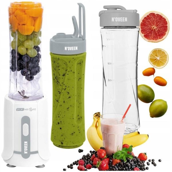 Blender kielichowy Smoothie Koktajl Shaker Na siłownię + 2 butelki zdjęcie 1