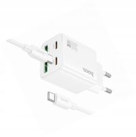 Ładowarka Hoco N56 30W 4 wejścia USB-C biała do Samsung Galaxy Z Flip 6