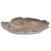 Nowoczesna patera dekoracyjna PARI 43X41X8 brązowa + beżowa