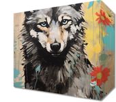 Obraz 20x20cm Przenikliwość Wilczej Natury