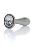 plug jewellery silver plug  clear s