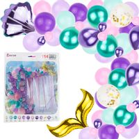 Girlanda Balonowa Zestaw Kolorowe Balony 120 Elementów Konfetti Urodziny