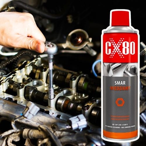 CX80 SMAR MIEDZIANY 500ml Aerozol Smar Miedziowy Spray do 1200°C na Arena.pl