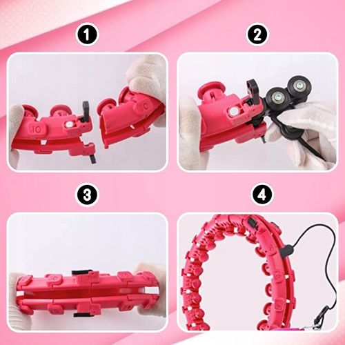 HULA HOP Z OBCIĄŻENIEM ODCHUDZAJĄCE KOŁO Z WYPUSTKAMI MASAŻER OBCIĄŻNIK na Arena.pl