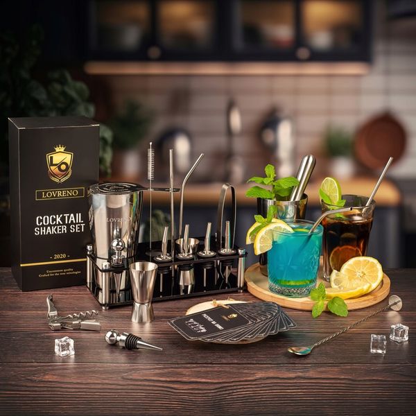 ZESTAW BARMAŃSKI LOVRENO DO DRINKÓW SHAKER zdjęcie 4