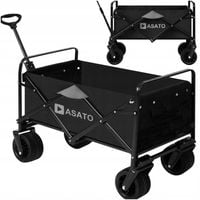 Duży Wózek Składany Turystyczny XXL Ogrodowy Transportowy Plażowy do