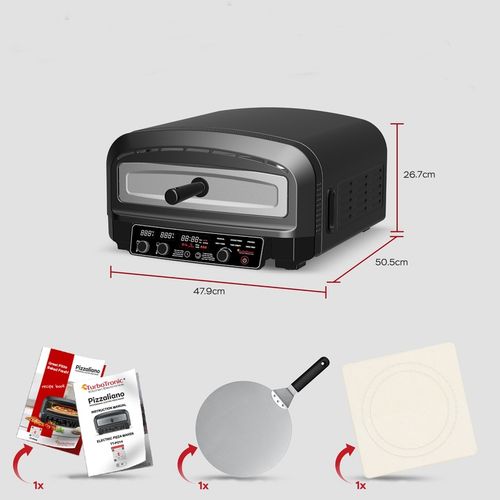 PIEC DO PIZZY ⌀37 MINI PIEKARNIK 450°C PIZZA 2200W ELEKTRONICZNE na Arena.pl