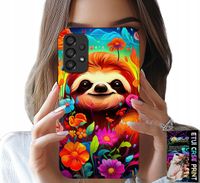 ETUI DO SAMSUNG A52 / A52S - KOLOROWE WZORY KOALA ZWIERZĘTA + SZKŁO