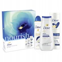 DOVE Zestaw prezentowy Nourishing żel + antyperspirant + mleczko