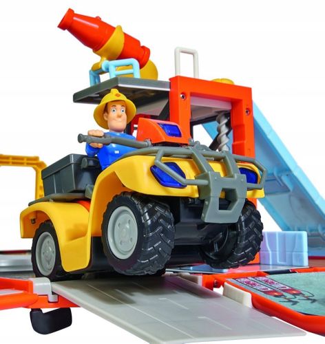 SIMBA STRAŻAK SAM JUPITER 2w1 QUAD REMIZA FIGURKA na Arena.pl