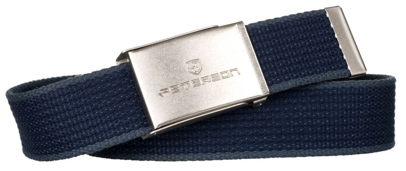pasek parciany ptn silver-navy-grey-105 zdjęcie 2