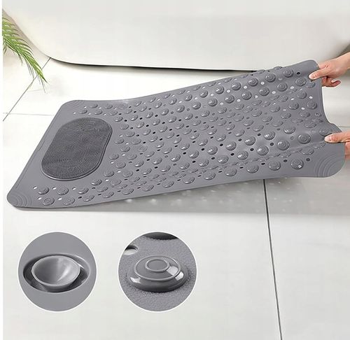 MATA ŁAZIENKOWA DYWANIK PRYSZNICOWA DO WANNY ANTYPOŚLIZGOWA 38x82cm na Arena.pl