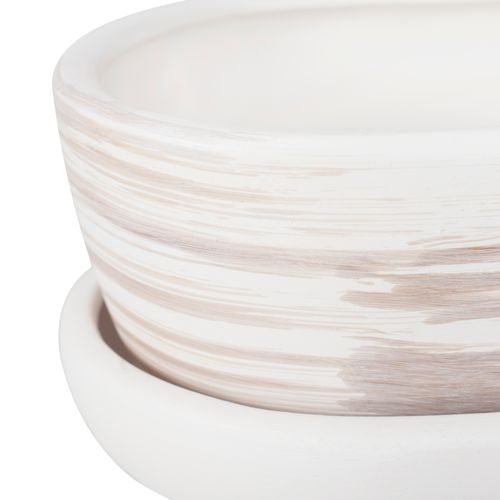 Kaktusiarka Ceramiczna 27cm doniczka jasny beton eco na Arena.pl