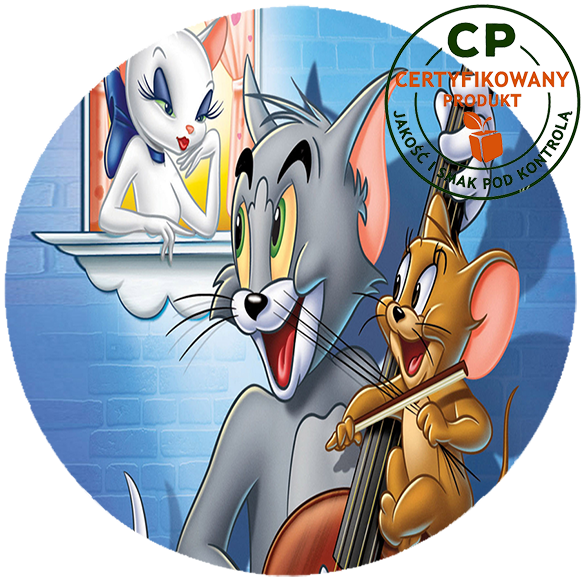 Opłatek na tort Tom i Jerry zdjęcie 1