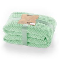 Koc z mikrofibry DecoKing HENRY żakardowy 150x200 Miętowy