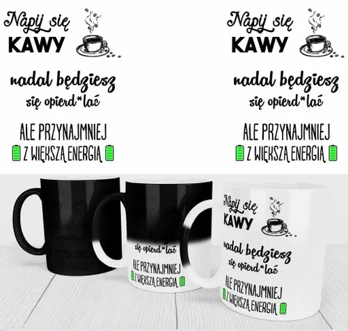 MAGICZNY KUBEK DLA PRACOWNIKÓW DO PRACY NA ODEJŚCIE Z PRACY ŚMIESZNY NADRUK na Arena.pl