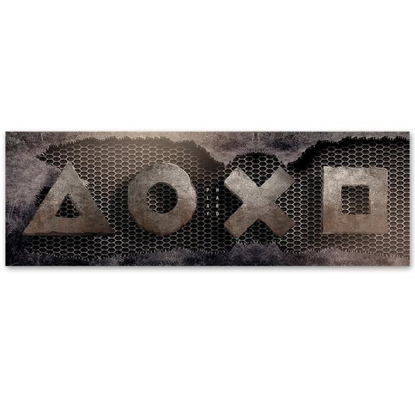 Emaga Obraz na płótnie, Symbole klawiszy kontroler - 90x30 zdjęcie 3