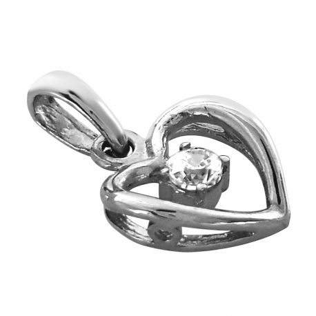 SREBRNY WISIOREK SERDUSZKO Z CYRKONIAMI SREBRO PRÓBY 925 na Arena.pl