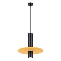 Lampa wisząca PELTA 1 czarna/żółta