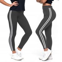 LEGGINSY DAMSKIE MORAJ SPORTOWE PEACH TOUCH Z LAMPASAMI R. L/XL KOLOR SZARY