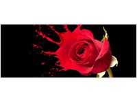 100X40CM RÓŻANY PLUSK OBRAZ DREWNO